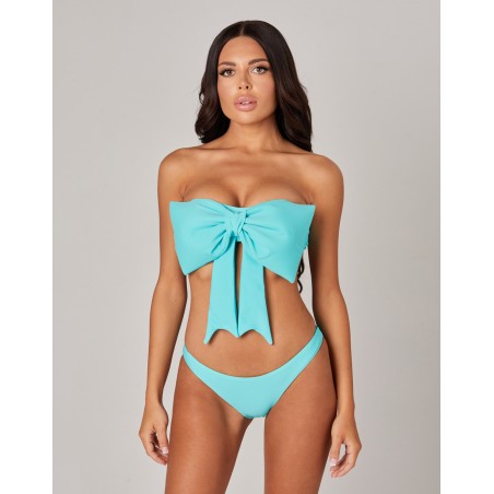 Candy Bow Top - Light blue